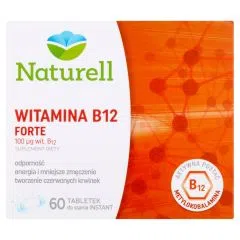 Naturell Witamina B12 FORTE, tabletki do rozgryzania i żucia, 60 szt.