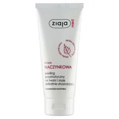 Ziaja Med Naczynkowa, peeling enzymatyczny, na twarz i szyję, delikatnie złuszczający, 75 ml