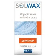 Solwax Active,krople,do usuw.woskowiny usznej,15ml
