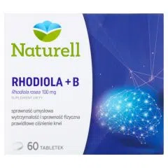 Naturell Rhodiola + B, tabletki, 60 szt.