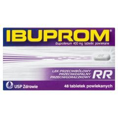 Ibuprom RR Max (Ibuprom RR), 400 mg, tabletki powlekane, 48 szt. (butelka)