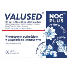 Valused Noc Plus, tabletki powlekane, 30 szt.