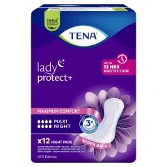 TENA Lady Maxi, night, wkładki, 12 szt.