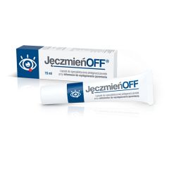 JęczmieńOFF, lipożel do pielęgnacji powiek ze skłonnością do powstawania jęczmienia, 15 ml