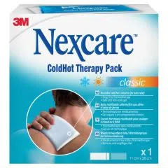 Nexcare ColdHot Therapy Pack Classic, zimno-ciepły okład żelowy wielokrotnego użytku, 11 cm x 26 cm, 1 szt.