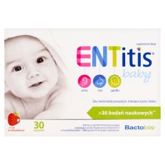 ENTitis Baby, smak truskawkowy, proszek w saszetkach, 30 szt.