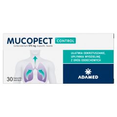 Mucopect Control, 375 mg, kapsułki twarde, 30 szt.