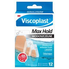Viscoplast Max Hold, wodoszczelne plastry, 3 rozmiary, 12 szt.