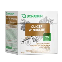 Bonatium Cukier w normie fix, herbatka ziołowa 20 sztuk