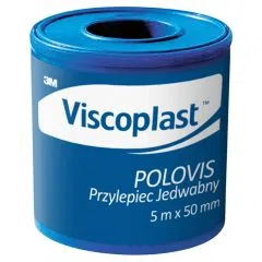 Viscoplast Polovis, przylepiec jedwabny, 5 m x 50 mm, 1 rolka