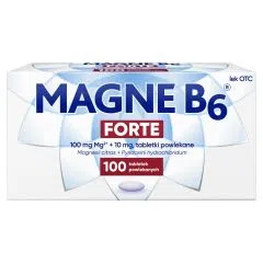 Magne B6 Forte, 100 mg+10 mg, tabletki powlekane,100 szt.