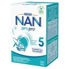 Mleko Nan Optipro 5, mleko modyfikowane po 2,5. roku życia, proszek, 650 g, (2 x 325 g)