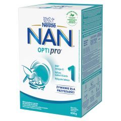 Mleko Nan Optipro 1, mleko początkowe dla niemowląt od urodzenia, proszek, 650 g, (2 x 325 g)