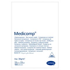Kompr.wlokn.n/j.Medicomp, 7,5x7,5, 4w, 100szt