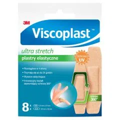 Viscoplast Ultra Stretch, plastry elastyczne, 2 rozmiary, 8 szt.