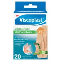 Viscoplast Ultra Stretch, plastry elastyczne, 3 rozmiary, 20 szt.
