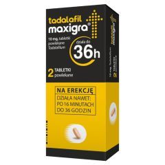 Tadalafil Maxigra, 10 mg, tabletki powlekane, 2 szt.