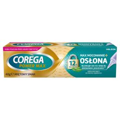 Corega Power Max Mocowanie+Oslona, krem, mietowy, 40 g