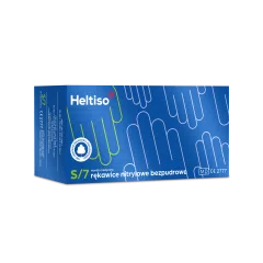Heltiso rękawice nitrylowe bezpudrowe, rozmiar S