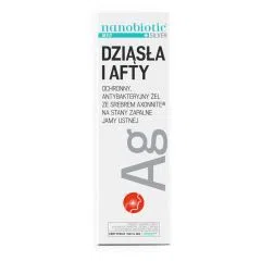 Nanobiotic Med Silver Żel ze srebrem axonnite dziąsła i afty, 15 ml
