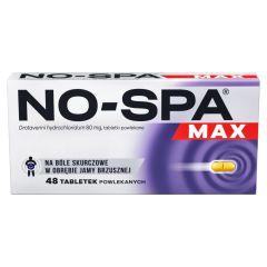 No-Spa Max, 80 mg, tabl.powl., 48 szt