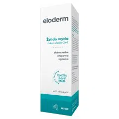 Eloderm, zel, do mycia ciala i wlosow, 2w1, 200 ml