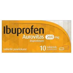 Ibuprofen Aurovitas, 200 mg, tabl.powl., 10szt