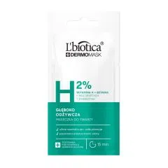 L'biotica Dermomask, głęboko odżywcza maska z witaminą H, 8ml