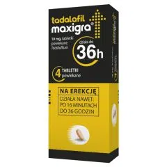 Tadalafil Maxigra, 10 mg, tabl.powl., 4 szt