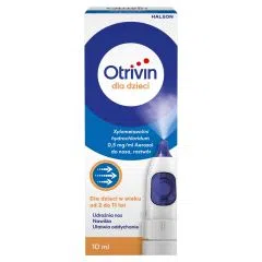 Otrivin dla dzieci,0,5mg/ml,aer.do nosa,10 ml, pompka z boku