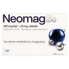 NeomagB6, 100 mg+10 mg, tabletki powlekane, 60 szt.