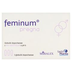 Feminum Pregna, globulki dopochwowe, 3 szt