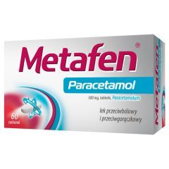 Metafen Paracetamol, 500 mg, tabl., 60 szt