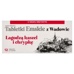 Tabletki Emskie z Wadowic, tabl.d/ssania, o sm.mięt.,12 szt