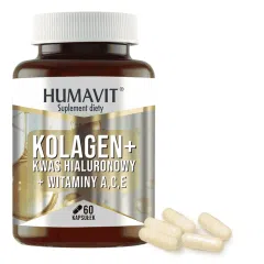 Humavit Kolagen+Kwas hialuronowy+Witam.A,C,E,kapsułki twarde,60szt
