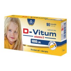 D-Vitum Witamina D 1000 j.m., kapsułki twist-off, 90 szt.