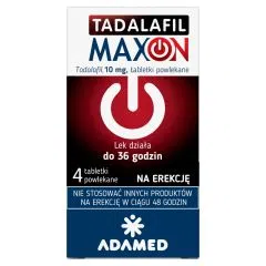 Tadalafil Maxon, 10 mg, tabl.powl., 4 szt