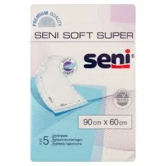 Seni Soft Super, podkłady higieniczne, 90 cm x 60 cm, 5 szt.