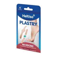 Heltiso, plastry na odciski z kwasem salicylowym, 4 szt.