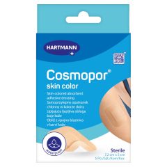Cosmopor Skin Color, samoprzylepny opatrunek jałowy, 7,2 x 5 cm, 5 szt.