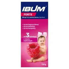 Ibum Forte, 200 mg/5ml, zaw.doust., sm.malinowy, 150 g