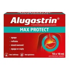 Alugastrin Max Protect, zaw.doustna, 10 x 10 ml