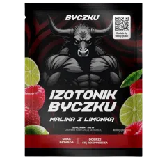 Byczku Izotonik, malina z limonką, saszetka 31,5g
