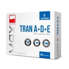 Max Tran z rekina z witaminami A+D+E, kapsułki, 60 szt.