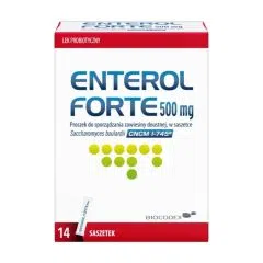 Enterol Forte, 500 mg, proszek do sporządzania zawiesiny doustnej, 14 sasz.