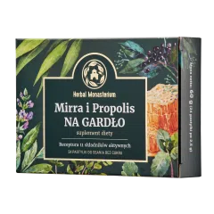 Mirra i Propolis na Gardlo bez cukru, pastyl.do ssania,24szt