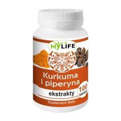 Kurkuma i piperyna, ekstrakty, tabletki, 100 szt. (DDB)