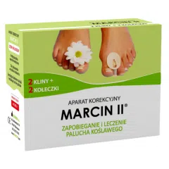 Marcin II, aparat korekcyjny na palce stopy, na dzień