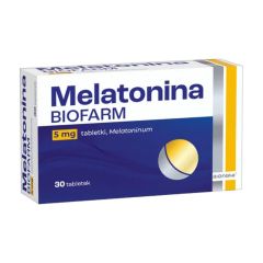 Melatonina Biofarm, 5 mg, tabl., 30 szt