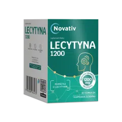 Novativ Lecytyna 1200, kapsułki, 60 sztuk